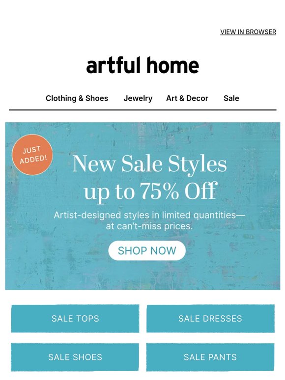 New SALE Styles Just Landed!
