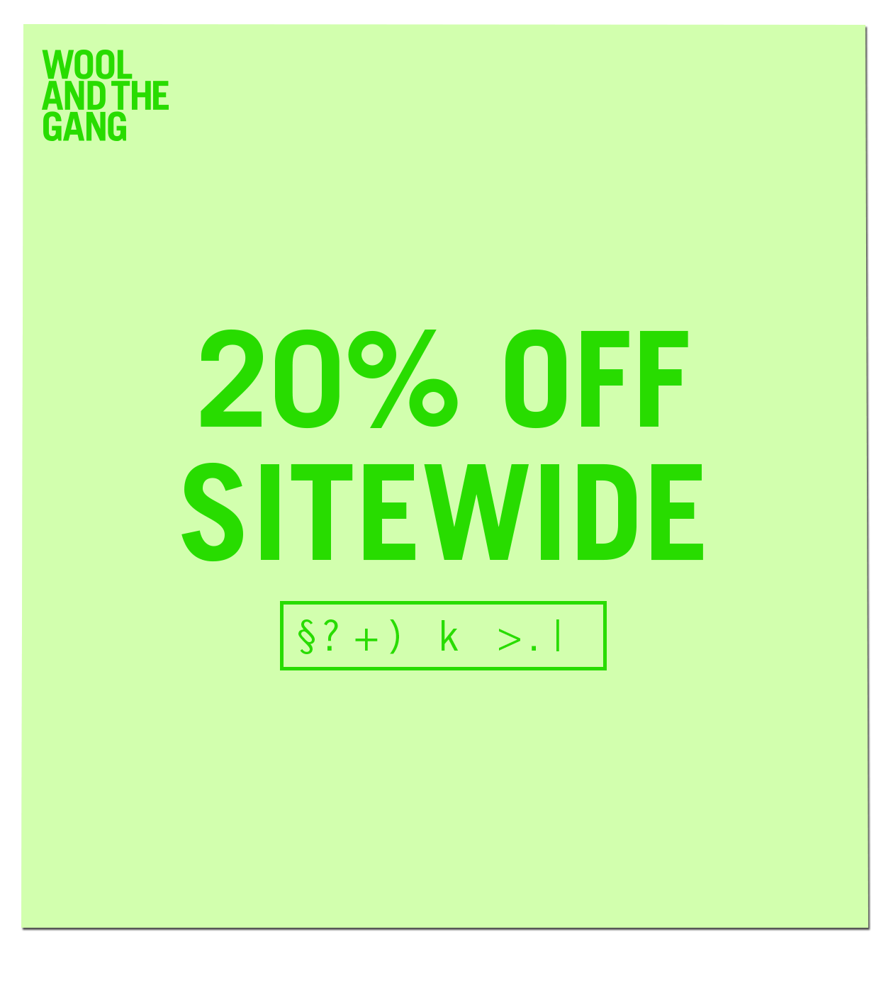 Sitewide Promotion
