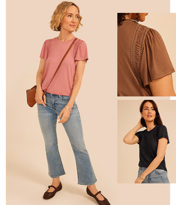 Models wearing maurices clothing.