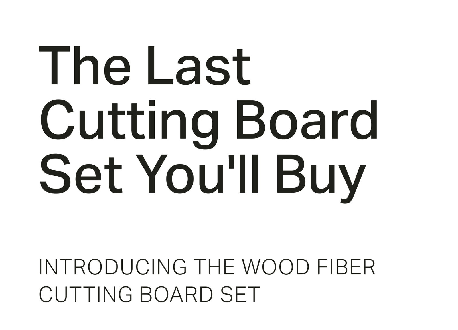 Introducing the Wood Fiber Cutting Board Set