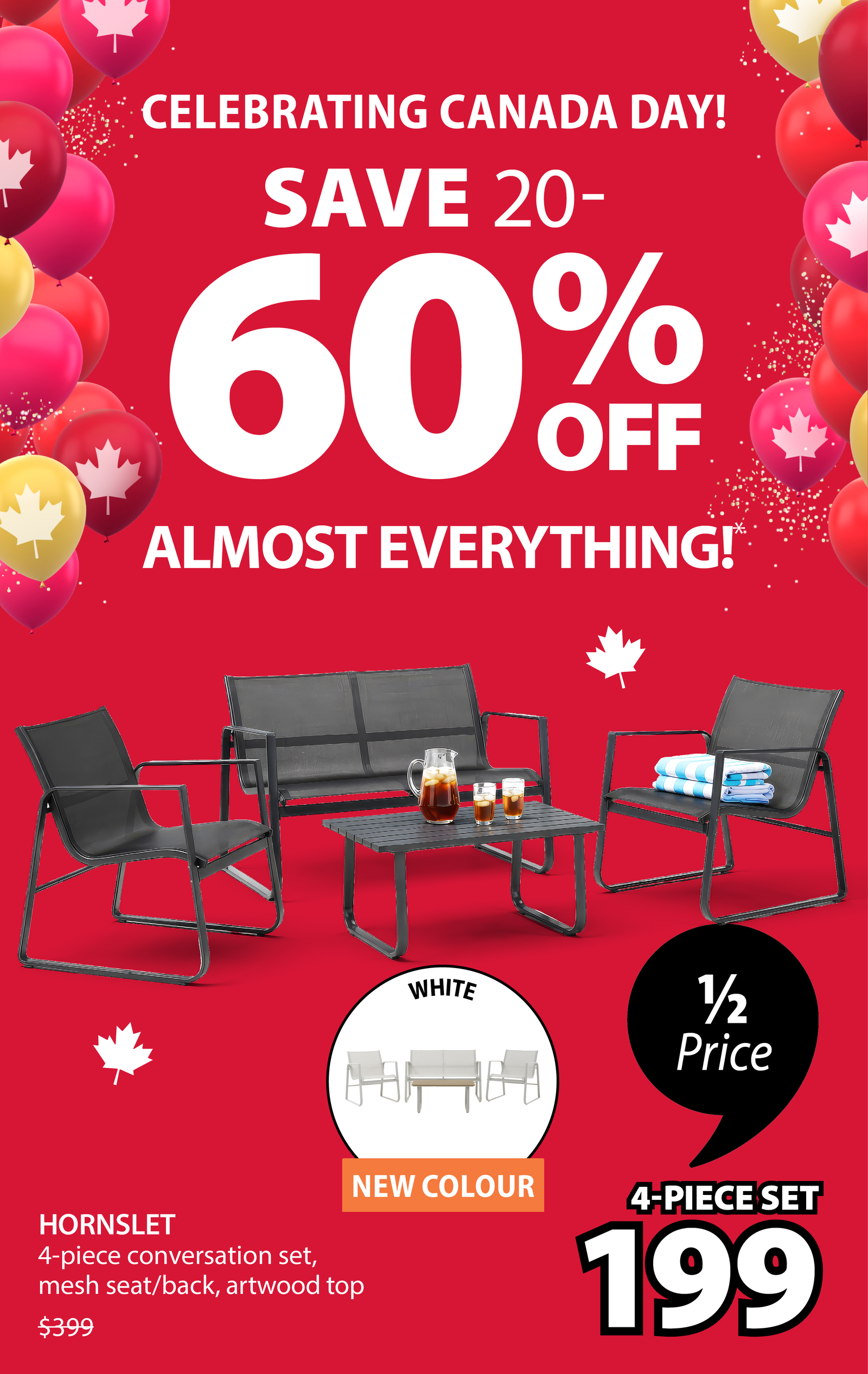 CELEBRATING CANADA DAY! | SAVE 20 60 % OFF ALMOST EVERYTHING! | HORNSLET 1/2 Price