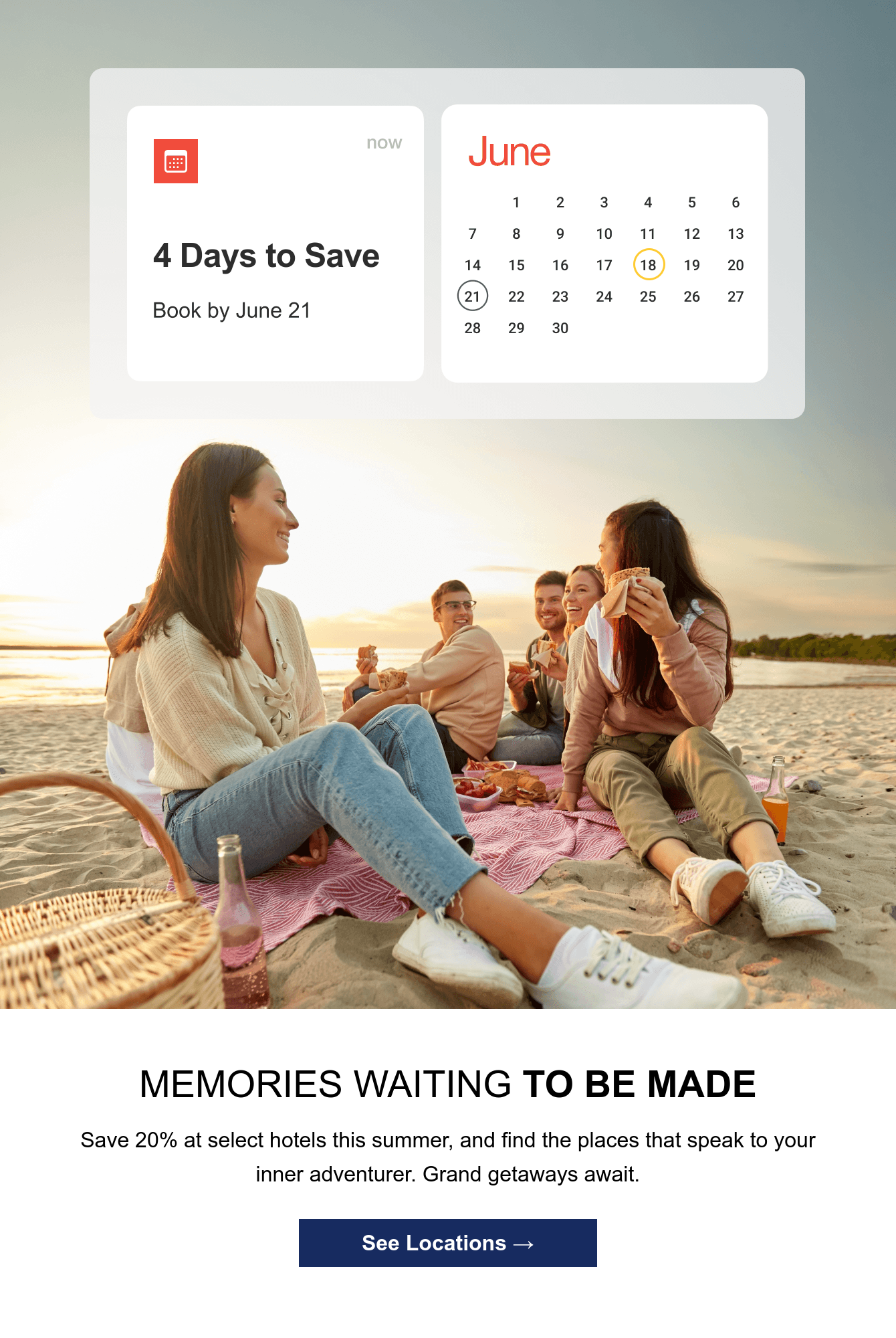 Book by June 21 to save 20%