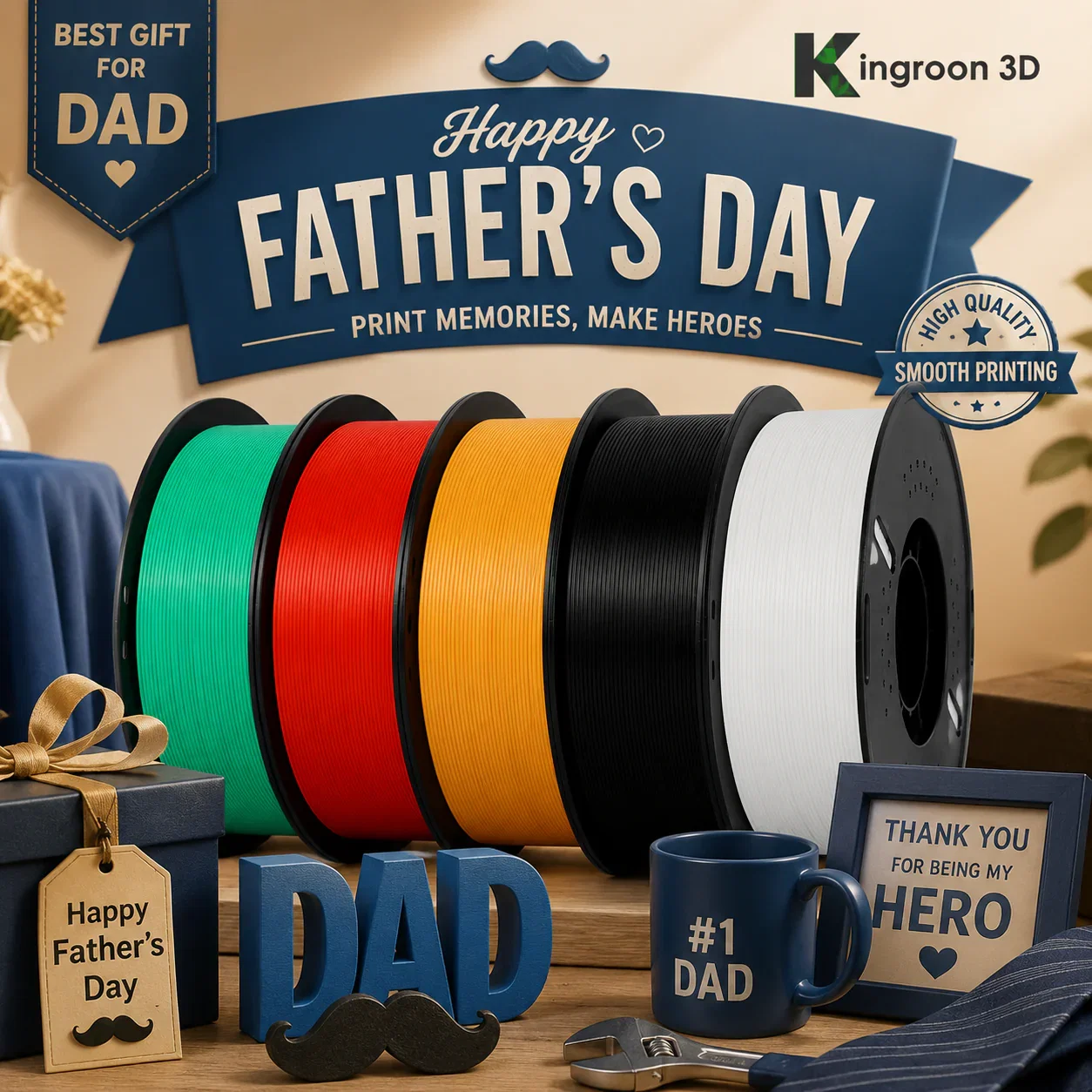 3D Printing Gifts for Dad - Kingroon Filaments