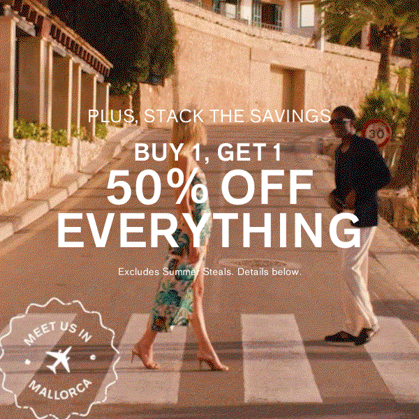 Buy 1, Get 1 50% Off Everything