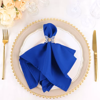 Royal blue napkins