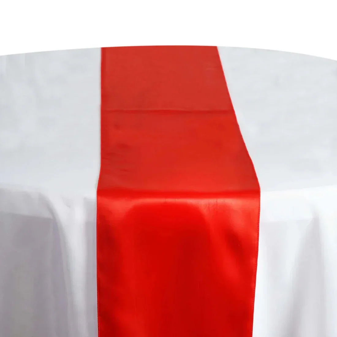 Satin Table Runner 12x108 Red