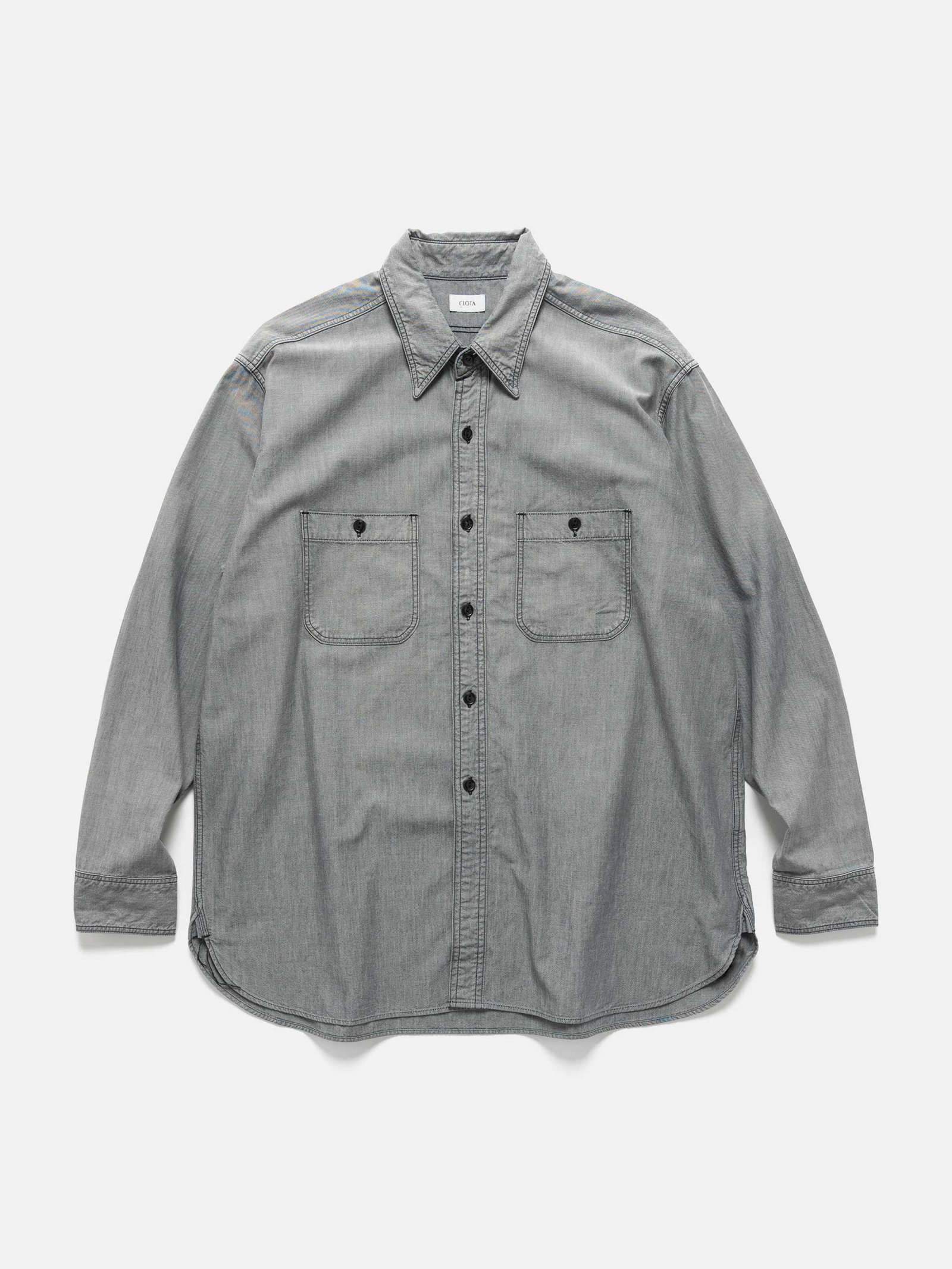 Image of USN Chambray Shirt Light Black
