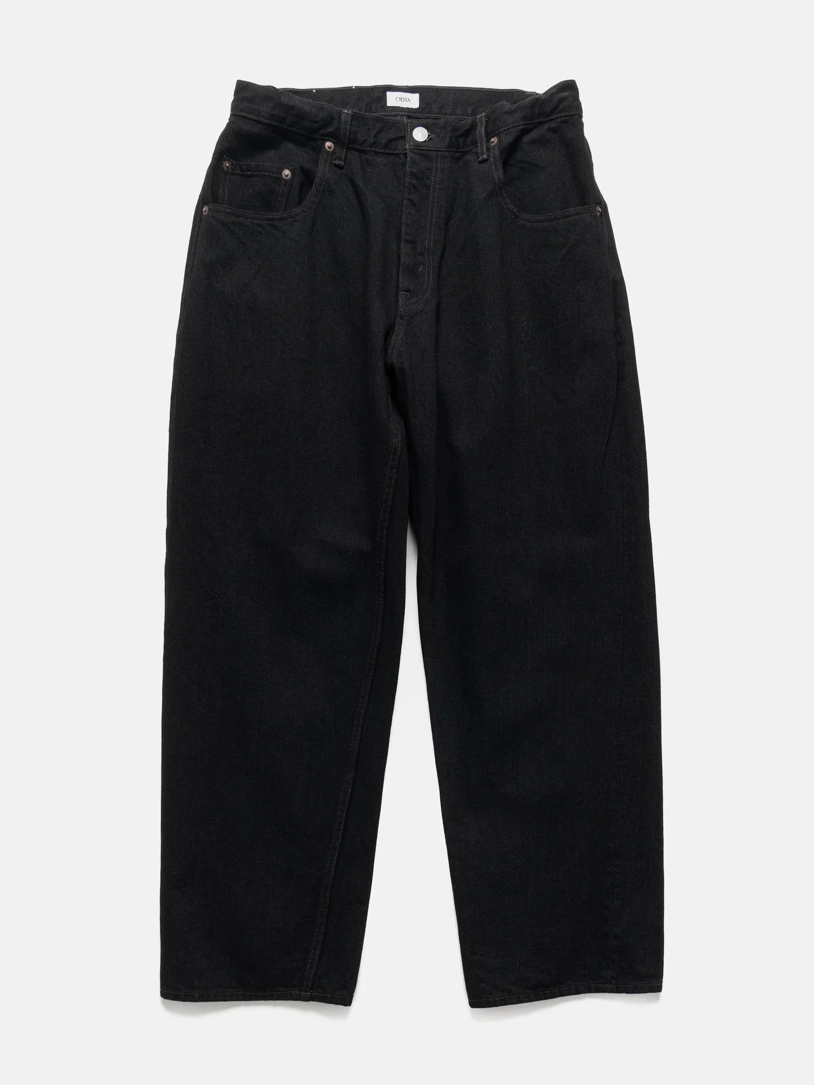Image of Baggy 5 Pocket Pants Black (One Wash)