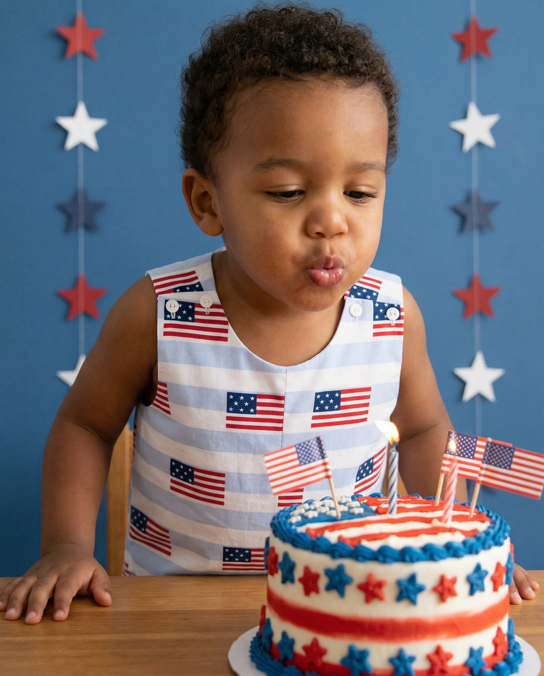 American Flag Blue Striped Collection