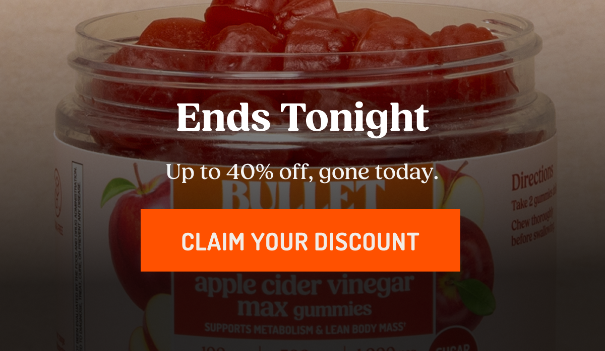 Ends Tonight Up to 40% off, gone today. CLAIM YOUR DISCOUNT