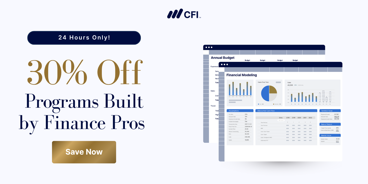 24 hours only! 30% off programs built by finance pros