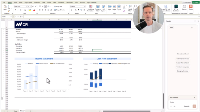 AI Financial Modeling with Claude in Excel