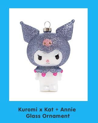 Kuromi x Kat + Annie Glass Ornament