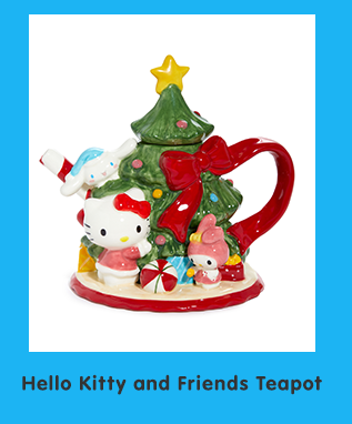 Hello Kitty and Friends Ceramic Holiday Tree Teapot