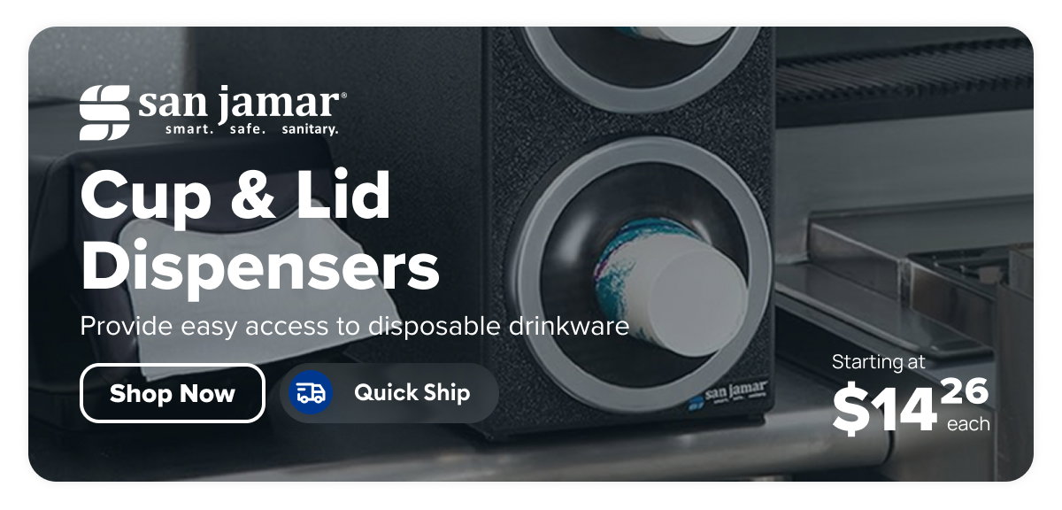 San Jamar Quick Ship Cup and Lid Dispenser