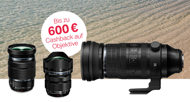 Bis zu 600 € Cashback auf Objektive