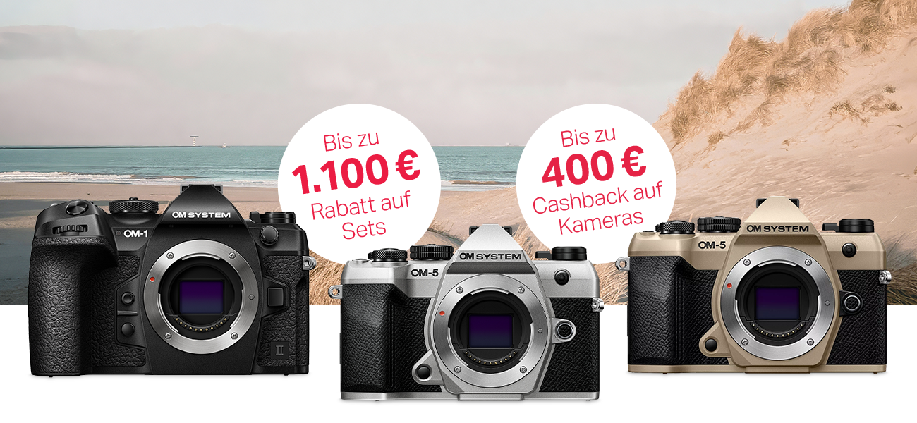 Bis zu 400 € Cashback auf Kameras und bis zu 1.100 € Cashback auf Sets