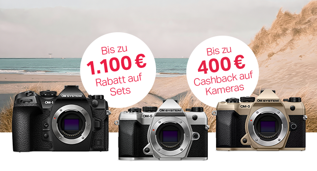 Bis zu 400 € Cashback auf Kameras und bis zu 1.100 € Cashback auf Sets