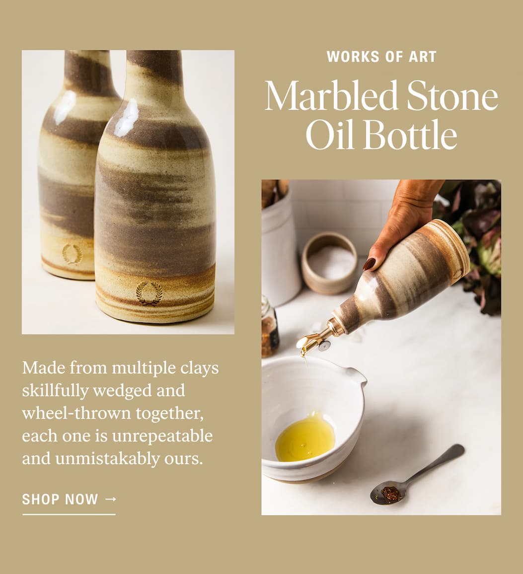 The Marbled Stone Oil Bottle