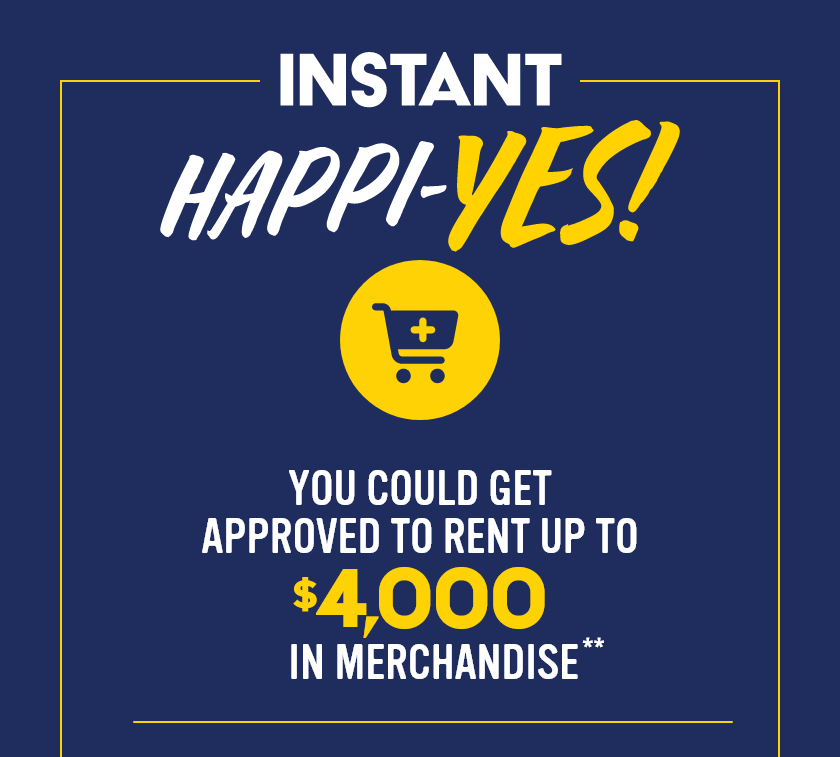 Instant Happiness: You may have a My Account Approval for up to $100 per week or $4,000 in Merchandise**