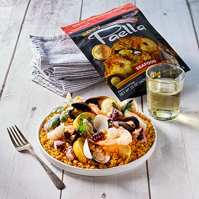 Fresh Cooked Seafood Paella