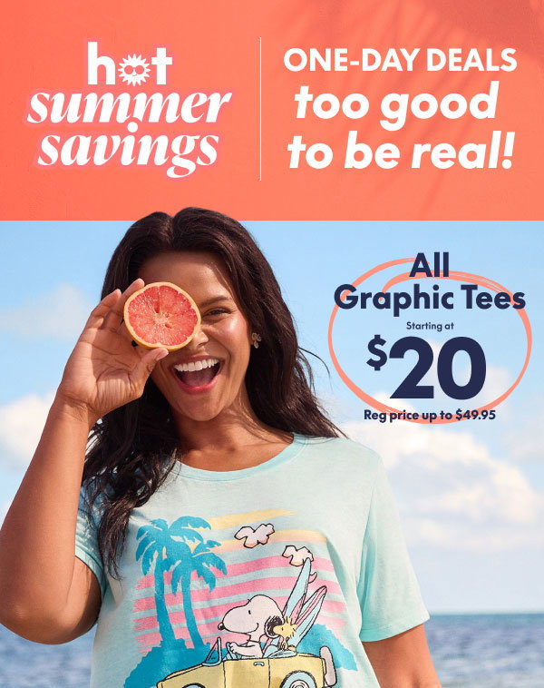 Graphic Tees $20