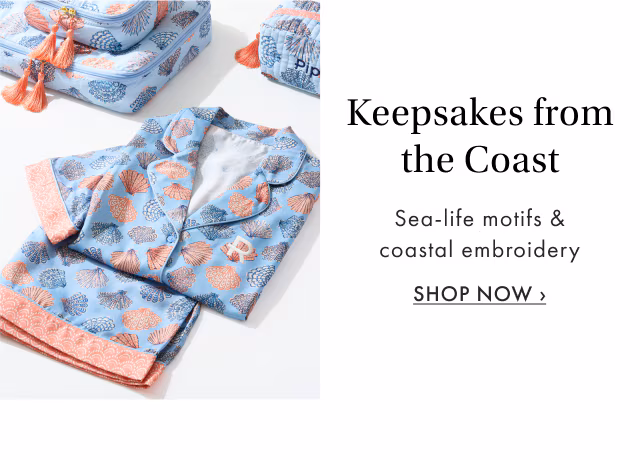 Keepsakes from the Coast - Sea-life motifs & coastal embroidery - SHOP NOW ›