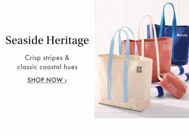 Seaside Heritage - Crisp stripes & classic coastal hues - SHOP NOW ›