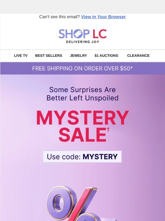 🤫 MYSTERY SALE: There's a Reason We Won't Tell You