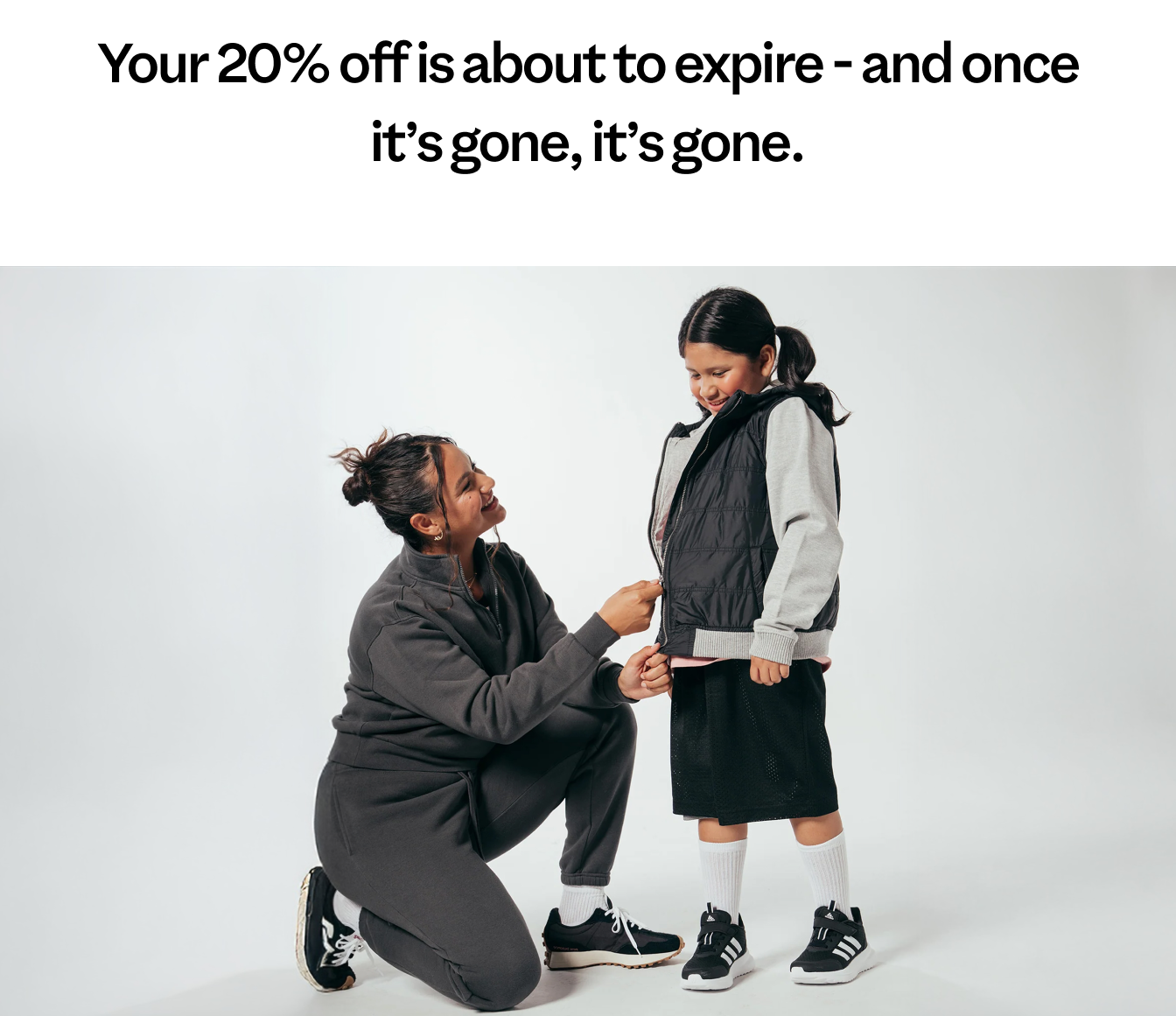 20% off is about to expire - and nce it's gone, it's gone.