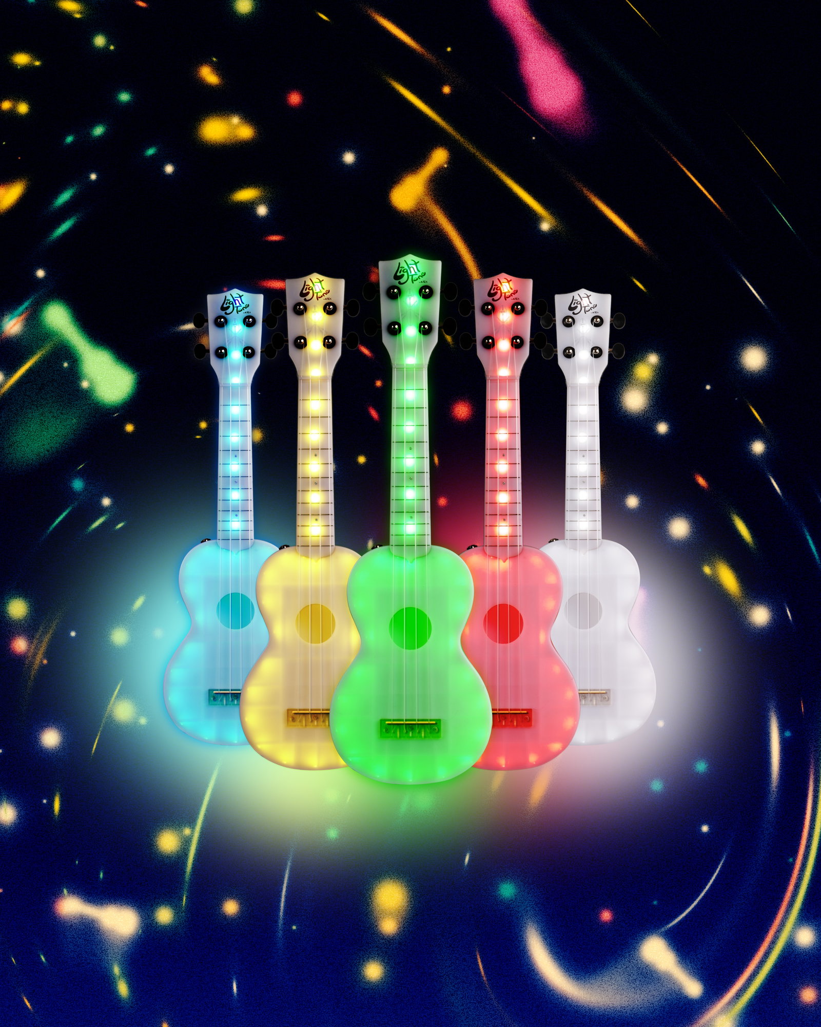 Kala KA-LIGHT-S Light Tone Color-Changing Soprano Ukulele