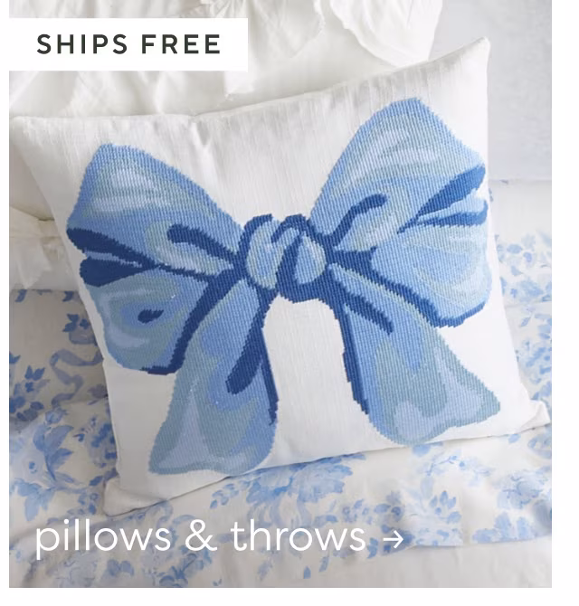Pillows and throws