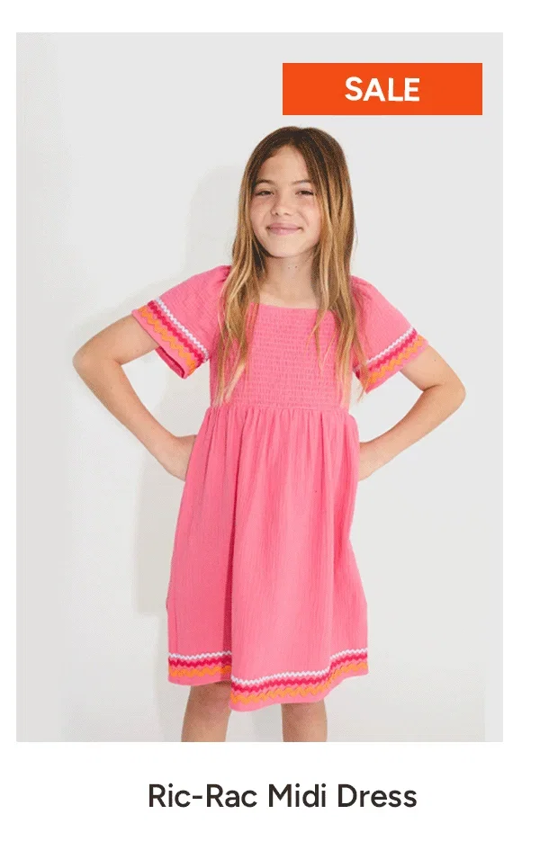 Ric-Rac Midi Dress