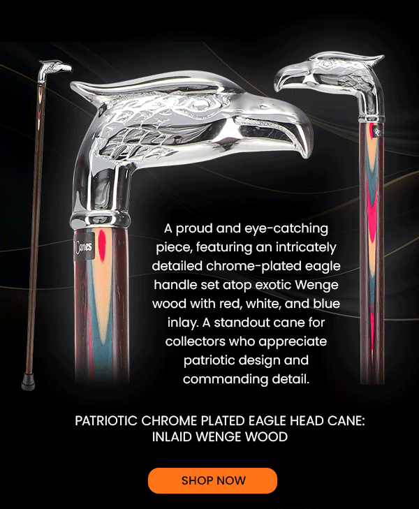 Patriotic Chrome Plated Eagle