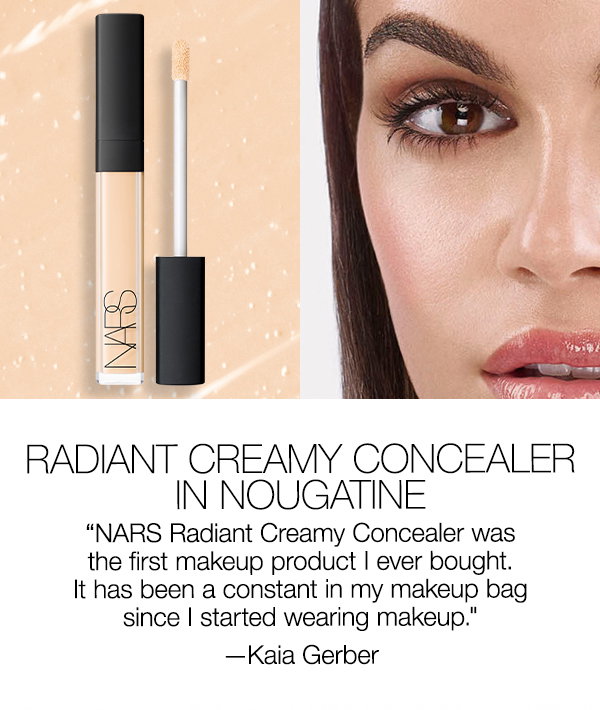 “NARS Radiant Creamy Concealer was the first makeup product I ever bought. It has been a constant in my makeup bag since I started wearing makeup." —Kaia Gerber