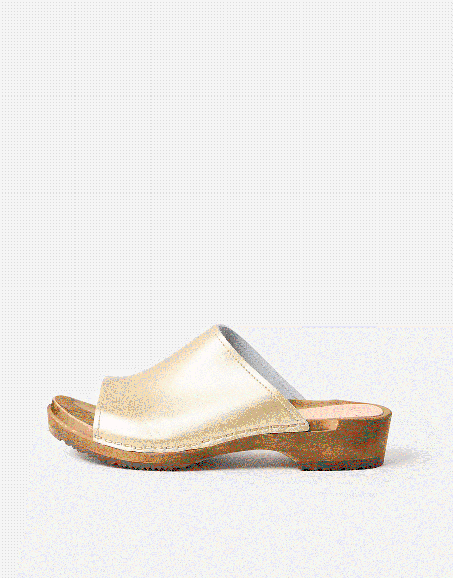 Kit + Clogs Champagne Flex Sol Leather Clogs