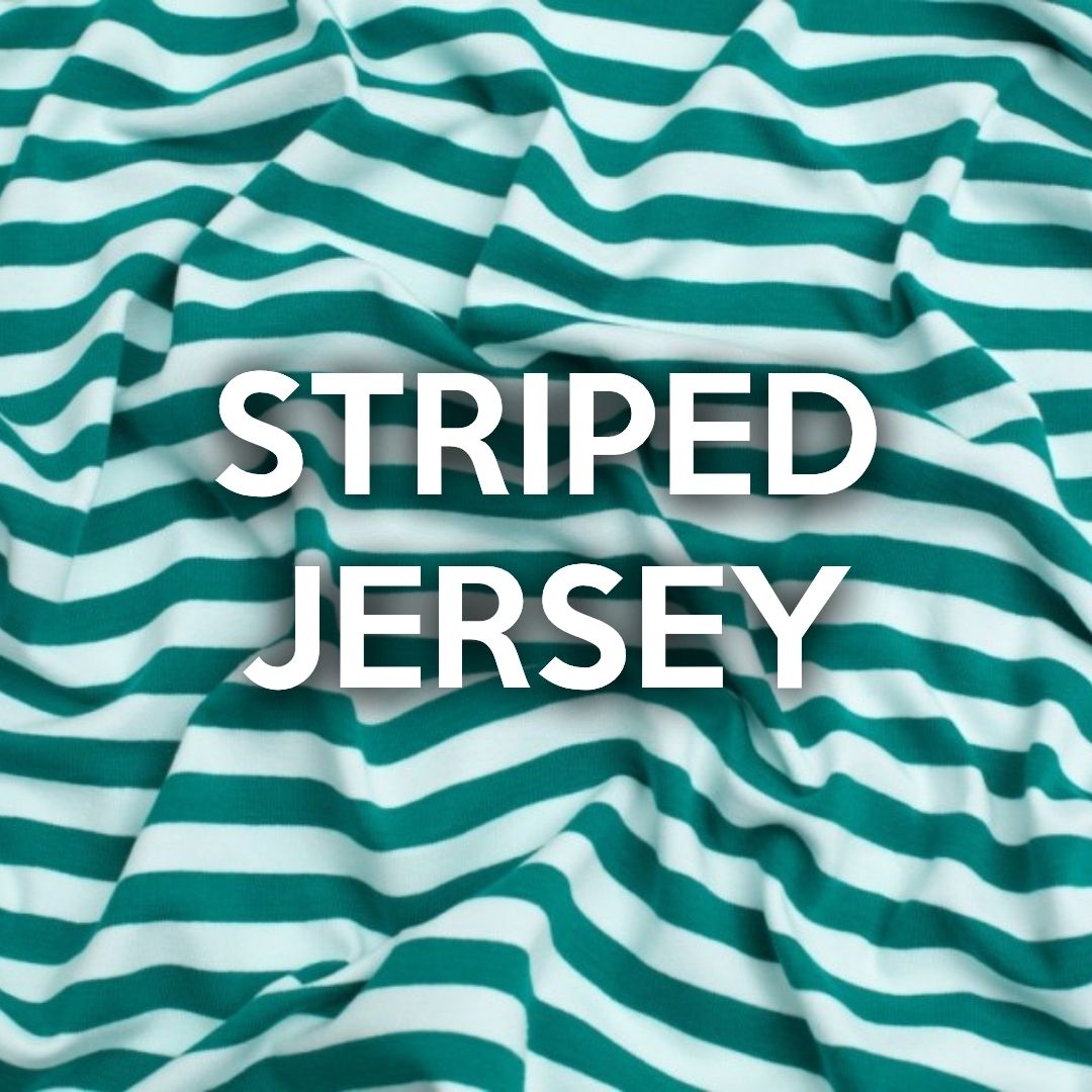 Striped jersey fabric