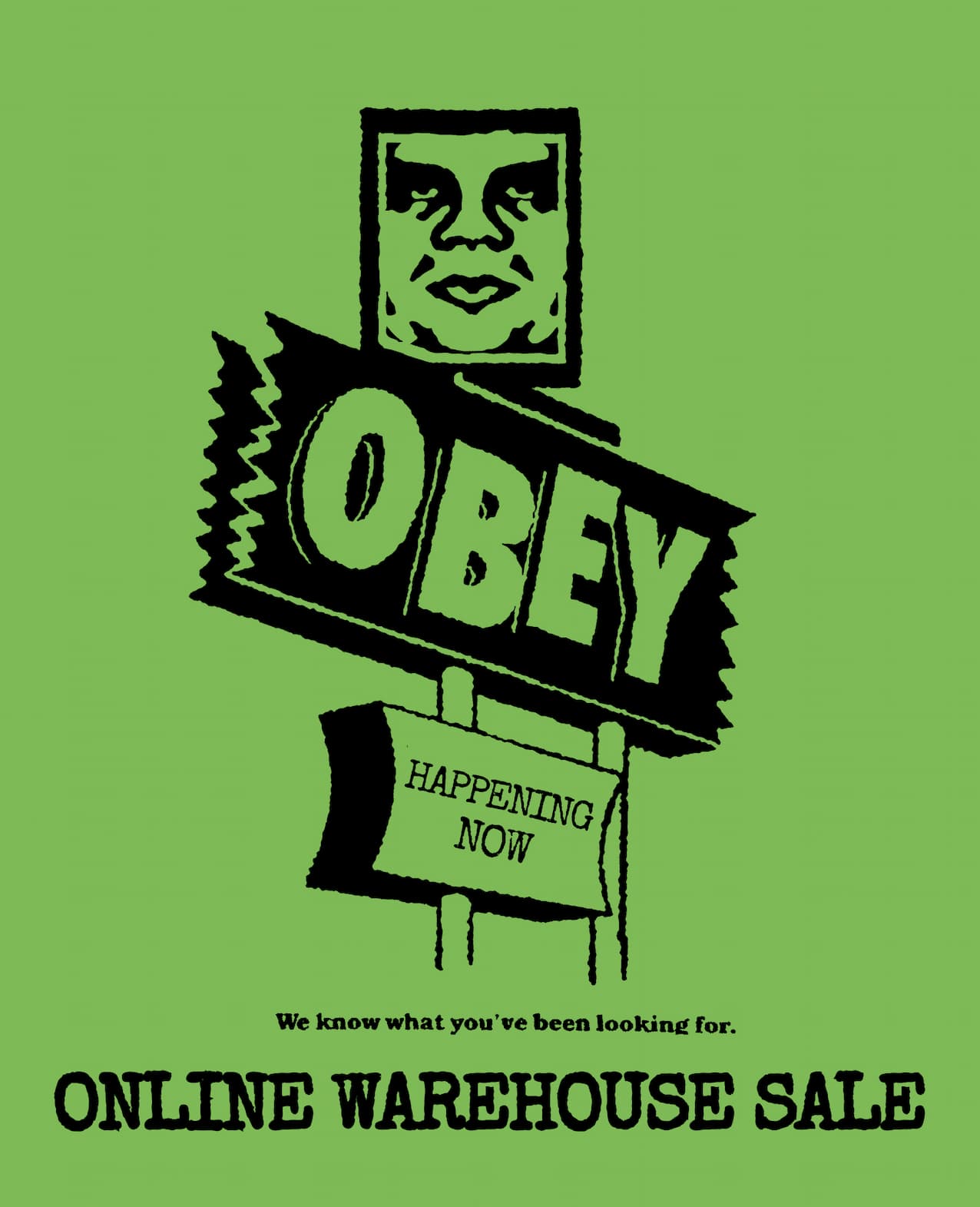 OBEY WORLDWIDE ONLINE WAREHOUSE SALE LAUNCH GP