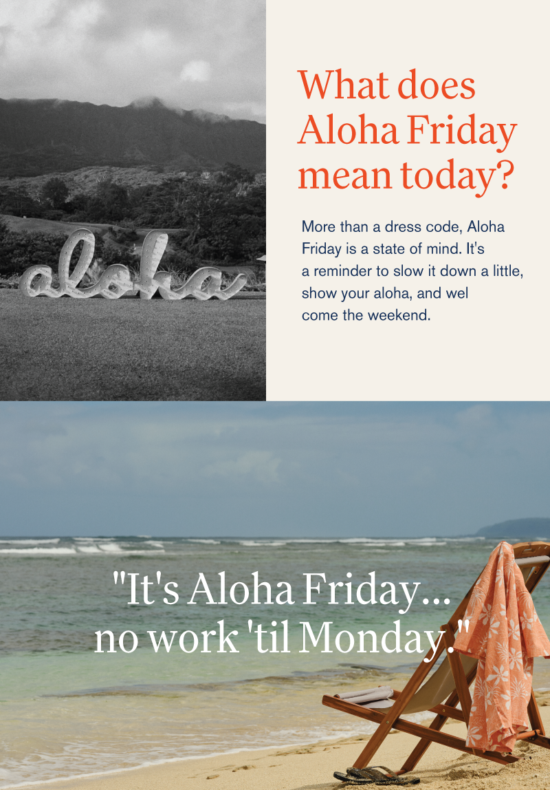 Meaning of Aloha Friday Today
