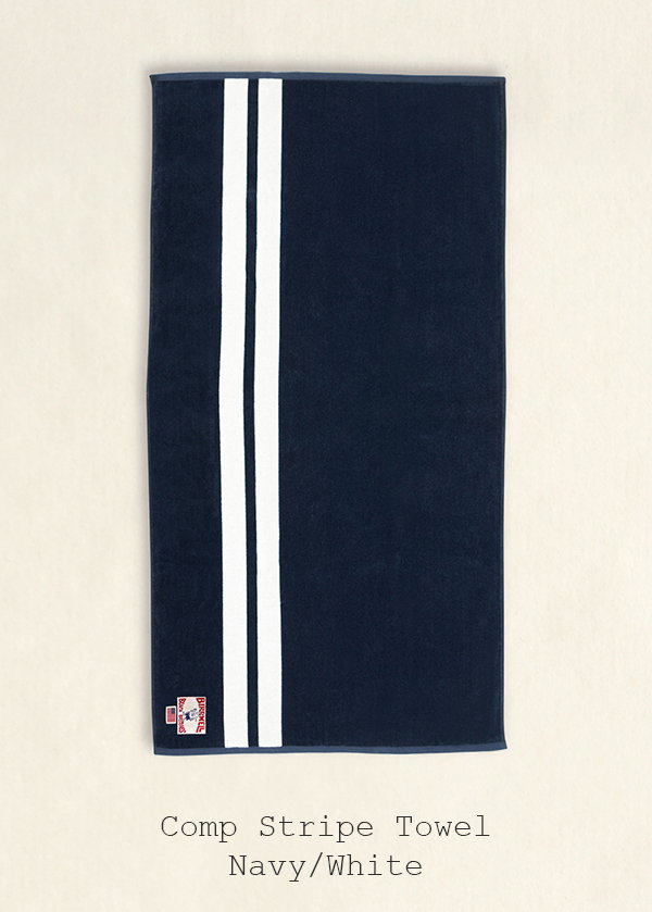 Comp Stripe Towel - Navy/White