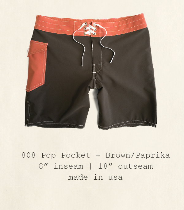 808 Pop Pocket - Brown/Paprika