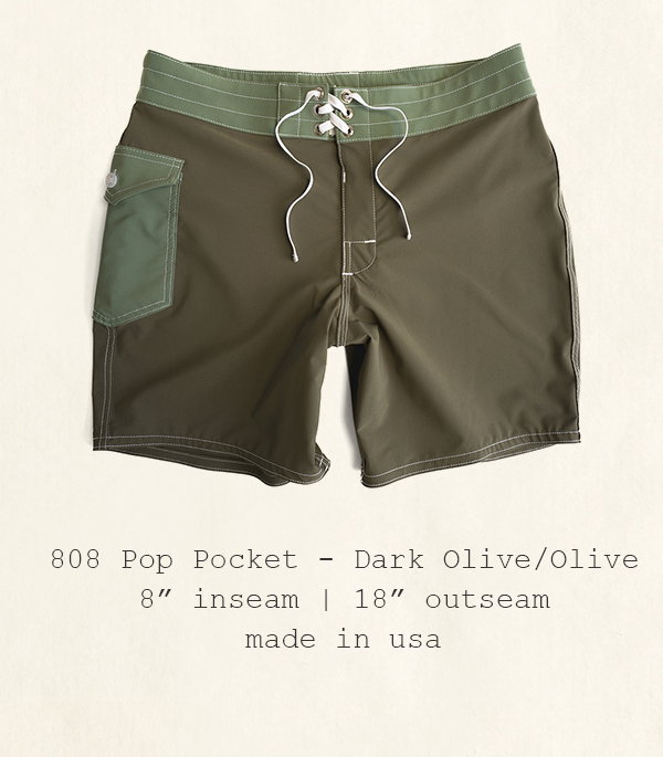 808 Pop Pocket - Dark Olive/Olive