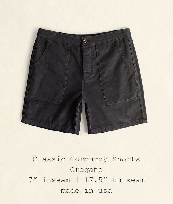Classic Corduroy Shorts - Oregano