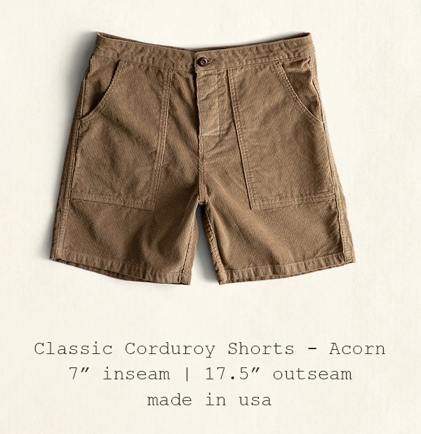 Classic Corduroy Shorts - Acorn