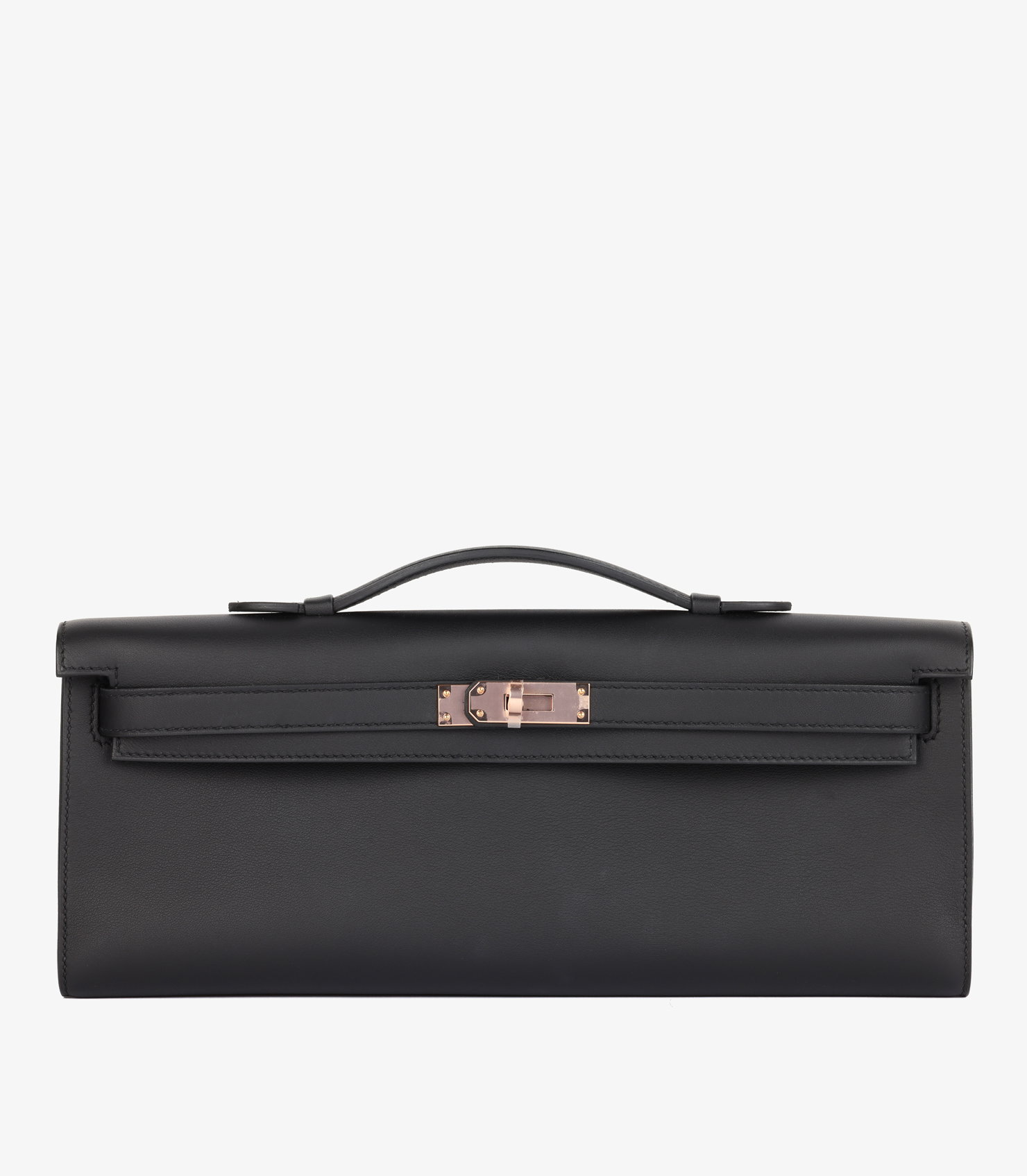 Black Swift Leather Leather Kelly Cut