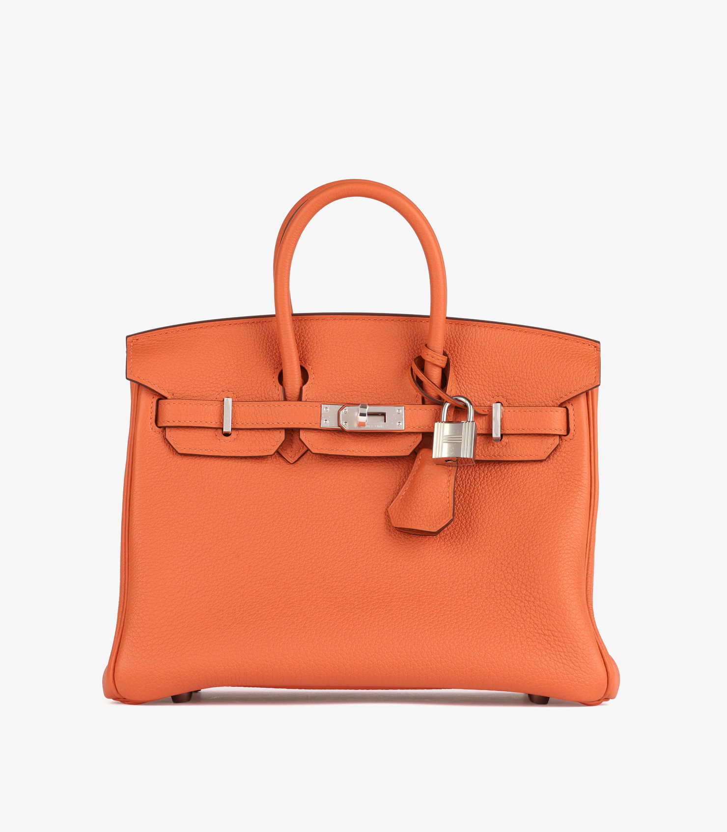 Orange H Togo Leather Birkin 25cm Retourne