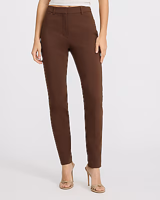 Editor Stretch Cotton High Waisted Skinny Pant