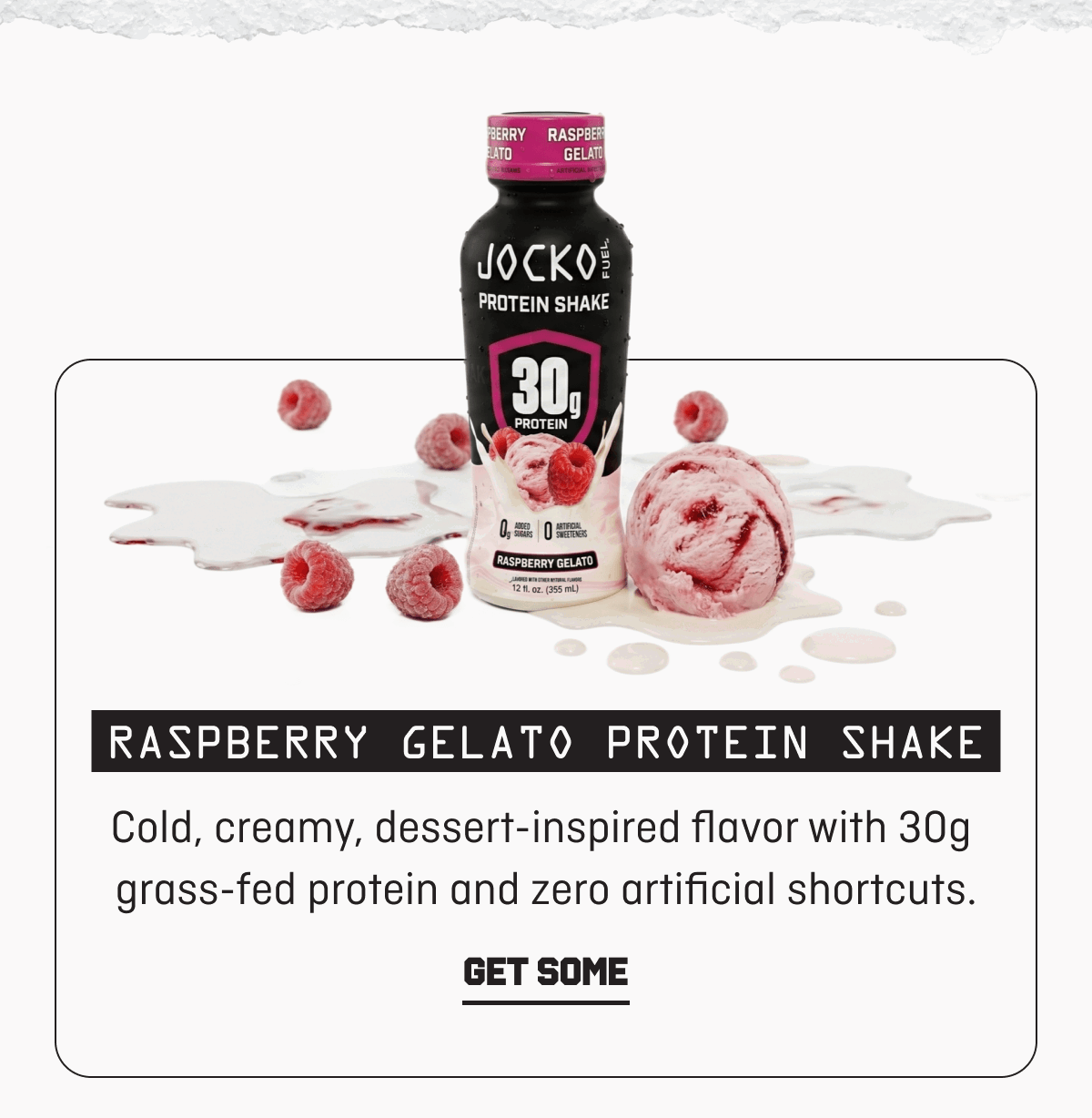 Raspberry Gelato Protein Shake