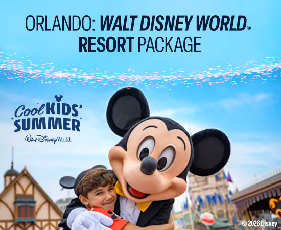 Cool Kids Summer Walt Disney World Orlando: Walt Disney World Resort Package 2026 Disney