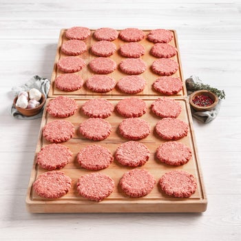 Rastelli's Antibiotic-Free 100% Grass-Fed Beef Burgers (32/4 oz Per Burger), 32 Total Count, 8 lbs Total